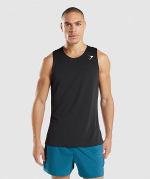Pánské Tílko Gymshark Arrival Černé | 08621-NWAU