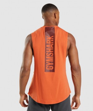 Pánské Tílko Gymshark Bold Arm Oranžové | 91205-TBGY
