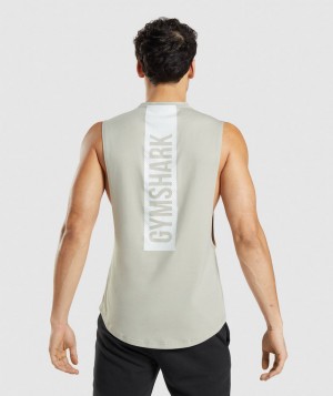 Pánské Tílko Gymshark Bold Arm Šedé | 92768-ZQDJ