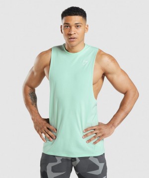 Pánské Tílko Gymshark Critical Arm Blankyt | 96804-GXTP