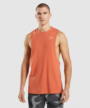 Pánské Tílko Gymshark Critical Arm Oranžové | 42175-SZBQ