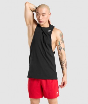 Pánské Tílko Gymshark Critical Arm Černé | 04861-LYRK