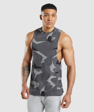 Pánské Tílko Gymshark Critical Arm Černé | 05486-OETD