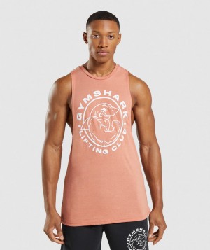 Pánské Tílko Gymshark Legacy Arm Růžové | 62375-QUAX