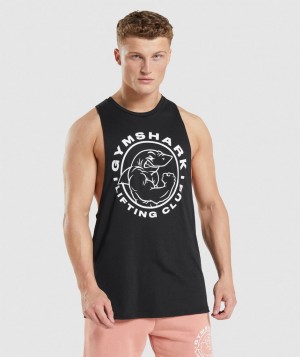 Pánské Tílko Gymshark Legacy Arm Černé | 23498-TKER
