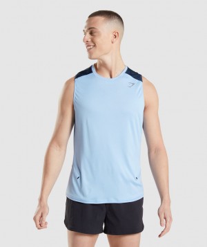 Pánské Tílko Gymshark Speed Evolve Blankyt | 52164-NLWQ