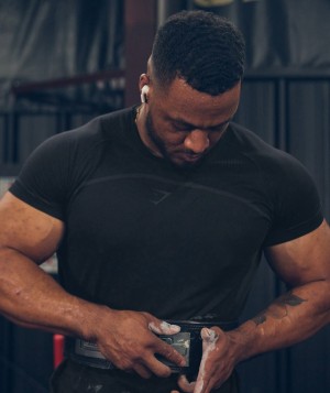 Pánské Tričko Gymshark 315 Seamless Černé | 37659-RFZH