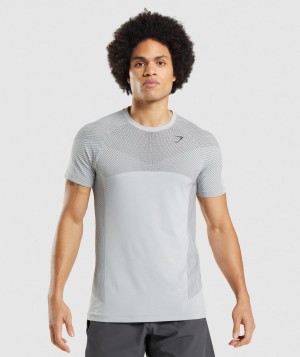 Pánské Tričko Gymshark Apex Seamless Světle Šedé Černé Šedé | 15294-RESQ