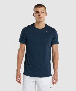 Pánské Tričko Gymshark Arrival Regular Fit Tmavě Blankyt | 46013-RBYF