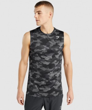Pánské Tričko Gymshark Arrival Sleeveless Tee Šedé | 45281-JDHT