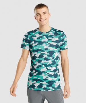 Pánské Tričko Gymshark Arrival Tyrkysové | 64387-FYZG