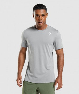 Pánské Tričko Gymshark Arrival Šedé | 59836-WVGX