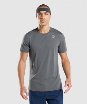 Pánské Tričko Gymshark Arrival Šedé | 71356-ECHA
