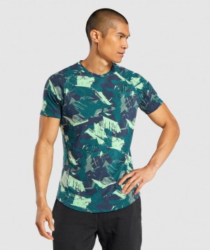 Pánské Tričko Gymshark Bold Zelene | 38061-LSWR