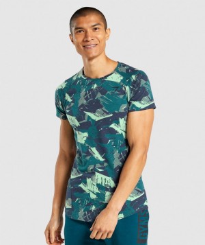 Pánské Tričko Gymshark Bold Zelene | 80943-PDWH