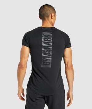 Pánské Tričko Gymshark Bold Černé | 49086-JPEM