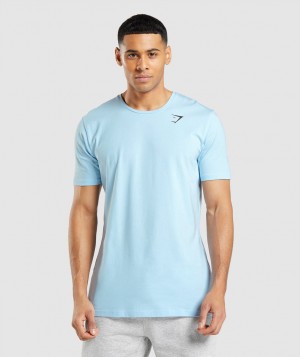 Pánské Tričko Gymshark Essential Béžový Blankyt | 86057-BVML