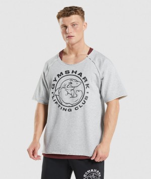 Pánské Tričko Gymshark Legacy Rag Top Světle Šedé | 62409-OMQW