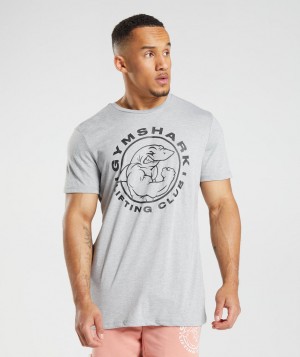 Pánské Tričko Gymshark Legacy Světle Šedé | 53102-SFRQ