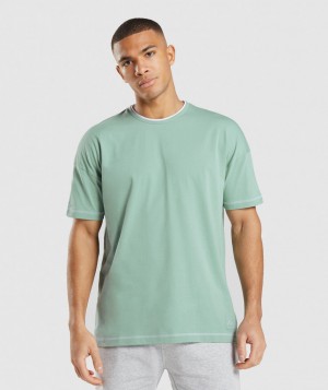Pánské Tričko Gymshark Recess Blankyt Bílé | 23657-FMEC