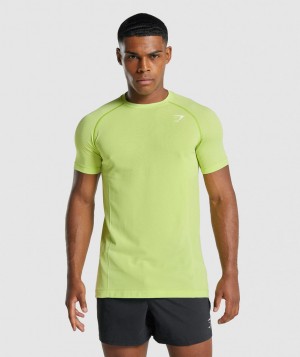 Pánské Tričko Gymshark Vital Light Seamless Žluté | 12809-WXVS