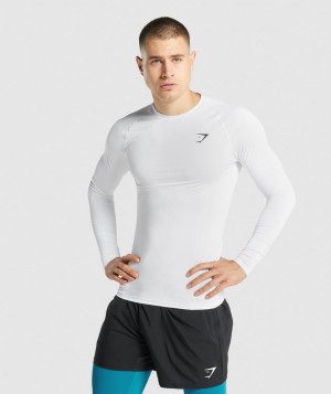 Pánské Základní Vrstva Gymshark Element Bílé | 52763-RTNH