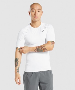 Pánské Základní Vrstva Gymshark Element Bílé | 53680-WYCG