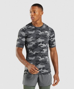 Pánské Základní Vrstva Gymshark Element Maskáčové Šedé | 25470-NLIV