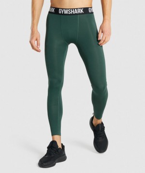Pánské Základní Vrstva Gymshark Element Tmavě Zelene | 96502-HROB