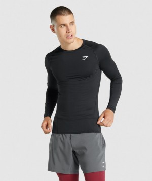 Pánské Základní Vrstva Gymshark Element Černé | 80729-SZHD